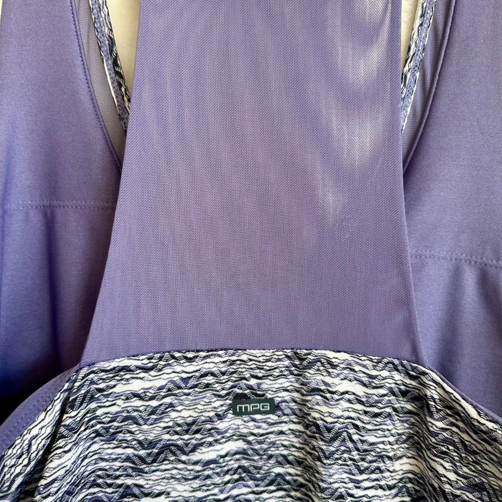 MPG Sport Mondetta Purple Sleeveless V-Neck Travel Tennis Golf Dress Size XL - Picture 7 of 7